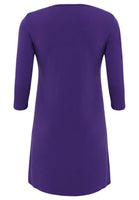 Dress A-line DOLCE - purple  - #5