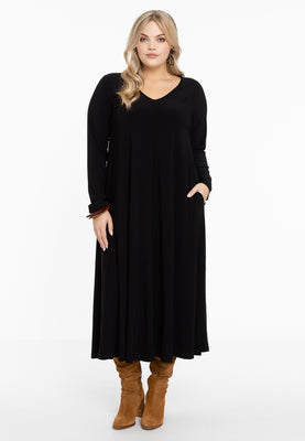 Dress Swing long sleeve DOLCE - black  - #2