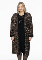 Jacket long GOLD SEQUINS - black  - #1