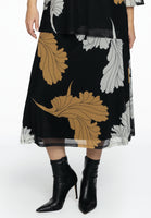 Skirt FLOWER - black  - #1