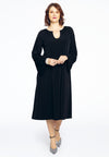 Dress A-line with chain DOLCE - black