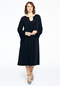 Dress A-line with chain DOLCE - black - #2