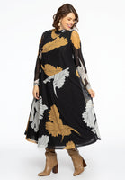 Dress turtle neck FLOWER - black  - #2