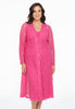 Dress long buttoned LACE - pink