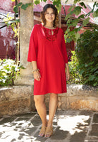 Tunic beads DOLCE - red  - #5