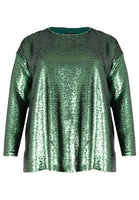 Tunic square paillette - green  - #1