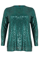 Tunic square paillette - green  - #4