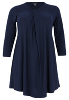 Tunic Wide Bottom Draped Neck DOLCE - blue - #4