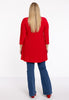 Tunic Wide Bottom Draped Neck DOLCE - red  - #3