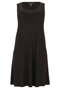 Dress Sleeveless Strass DOLCE - black - #4