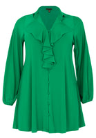 Blouse ruffle DOLCE - green  - #4