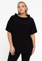 Tunic wide collar DOLCE - black - #1