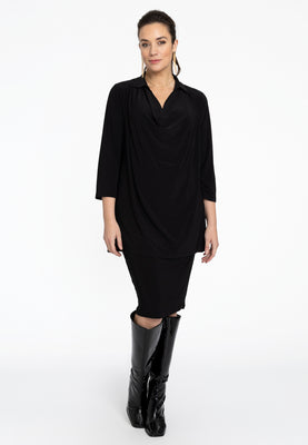 Tunic flare waterfall DOLCE - black  - #2