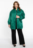 Bomber long SATIN - green  - #5