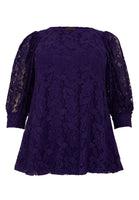 Tunic flare LACE - purple  - #4