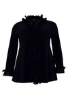 Blouse A-line plisse ruffles DOLCE - black - #4