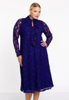 Dress A-line volants LACE - purple