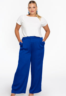 Trousers pleat SATINI - indigo - #1