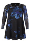 Tunic wide bottom VALENTINE - blue