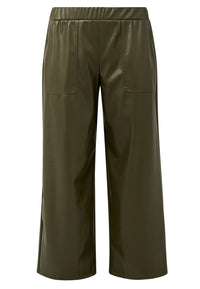 Trousers FAUX LEATHER - light green - #1