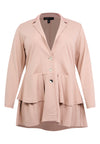 Jacket peplum ECO VERO - light brown - #5