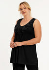 Singlet flare ruffles R DOLCE - black