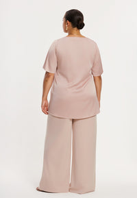 Trousers loose ECO VERO - light brown - #2