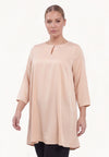 Tunic wide bottom SATIN - pink