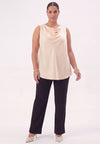 Singlet waterfall SATIN - pink