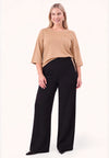 Top eco vero FLOWER - light brown