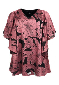 Tunic wide bottom DEVOREE - black - #3