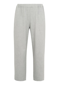 Trousers straight PINSTRIPE - grey - #3