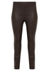 Legging full stretch leather - brown