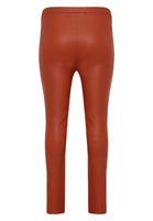 Legging full stretch leather - mid brown - #3