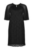 Dress lace voile sleeve - black - #4