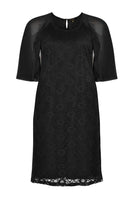 Dress lace voile sleeve - black - #4