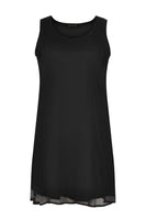 Singlet long VOILE - black  - #1