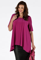 Shirt wide pointy sh sl DOLCE - pink - #1