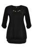 Shirt turn-up sleeves DOLCE - black  - #3