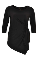 Shirt asym pointy DOLCE - black - #1