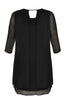 Dress double layer VOILE - black - #3