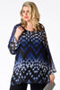 Blouse beaded HAILEY - blue