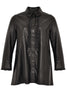 Blouse ruffled leather - black  - #4