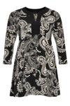 Shirt wide bot contrast SUE - black - #4