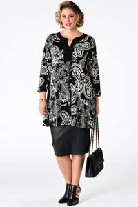 Shirt wide bot contrast SUE - black - #2