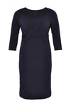 Dress pleated waist - blue - #4