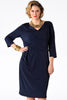 Dress pleated waist - blue