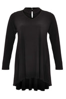 Tunic v-neck collar DOLCE - black  - #4