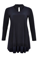 Tunic v-neck collar DOLCE - blue - #3