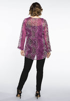 Tunic v-neck PINK SNAKE - pink - #2